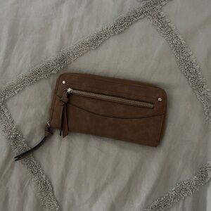Maurices Brown Wallet with Zipper